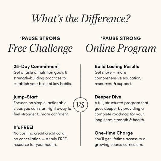 Pause Strong Online Program