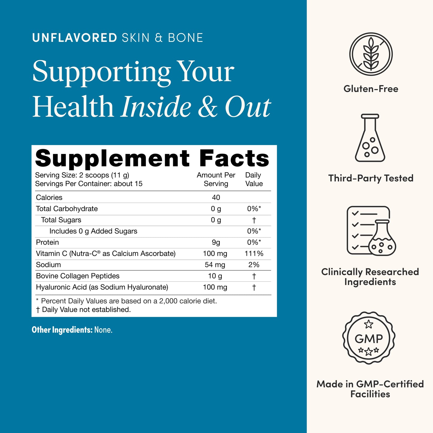 Skin & Bone Collagen - 15 Servings