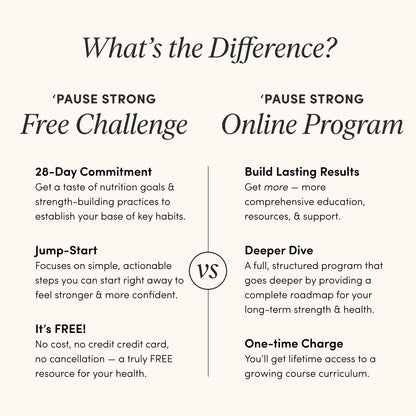 Pause Strong Online Program