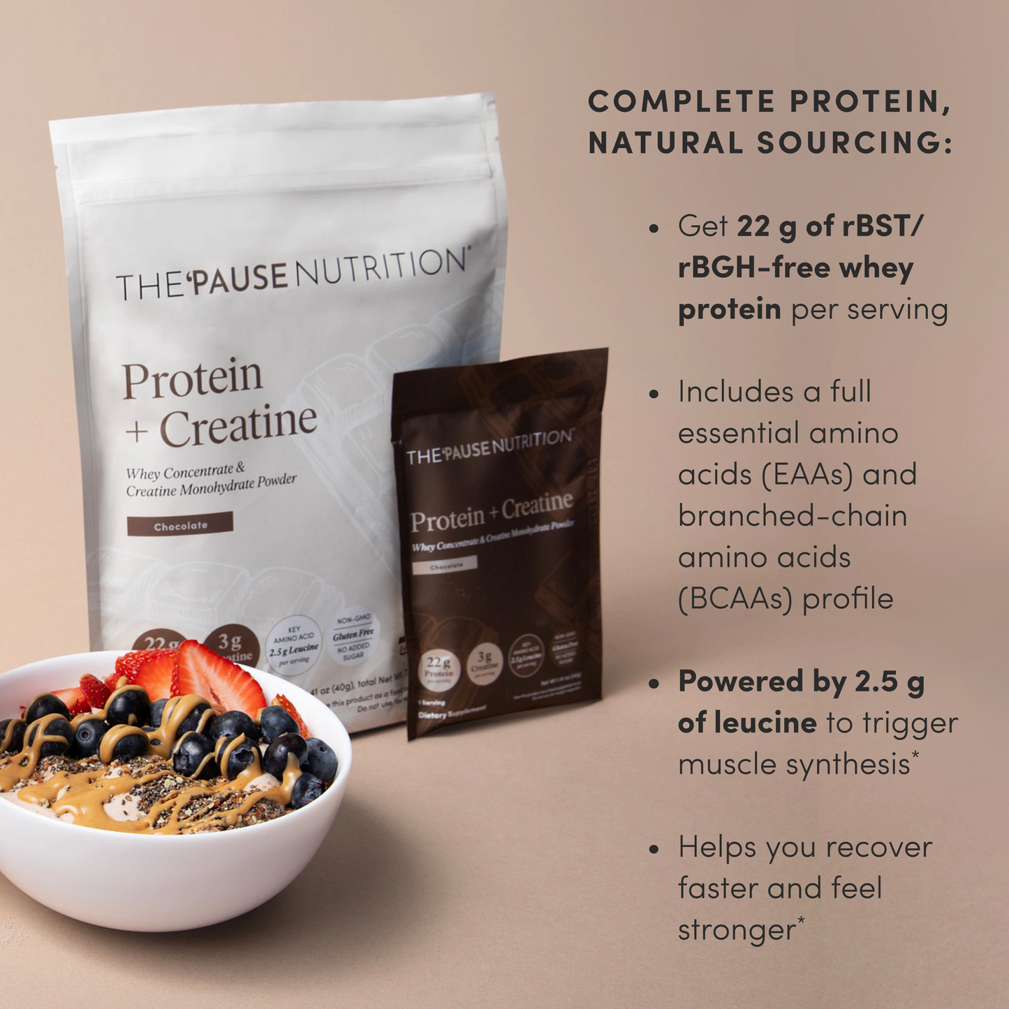 Protein + Creatine Sachet 5-Pack
