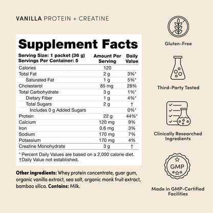 Protein + Creatine Sachet 5-Pack