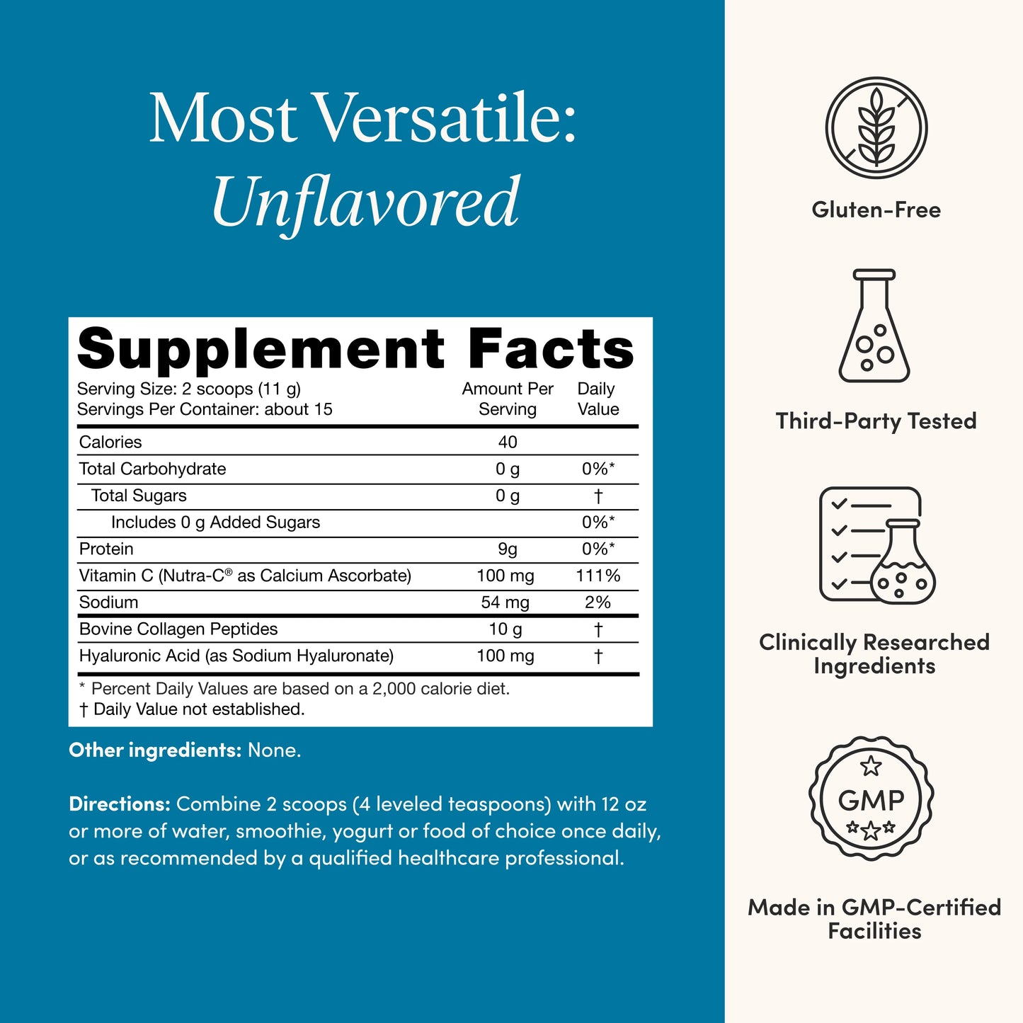 Skin & Bone Collagen - 15 Servings