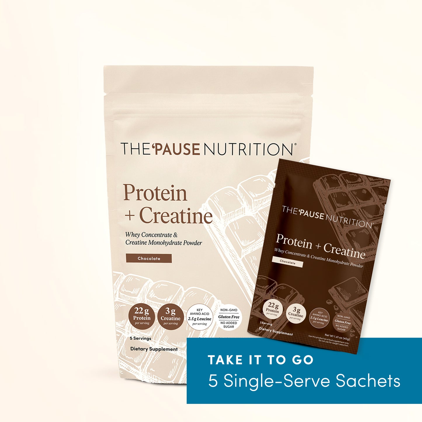 Protein + Creatine Sachet 5-Pack