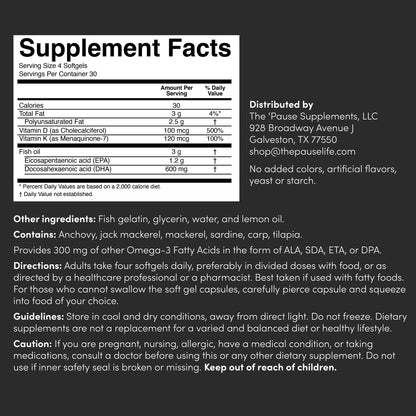 Omega-3 + Vitamin D3 & K2